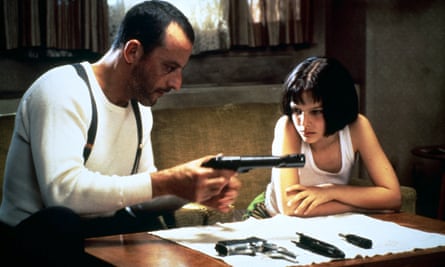 With Jean Reno in the controversial Léon.