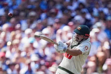 Travis Head bats on day two of the fourth Ashes Test at the MCG