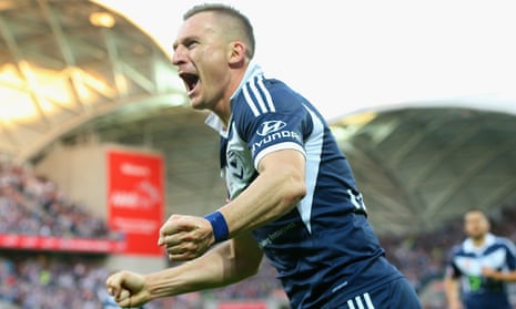Besart Berisha scored the opening goal of the grand final and was a constant thorn in Sydney’s side throughout the match in Melbourne.
