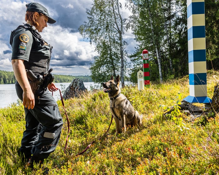 ‘For Russians, Nato is next to Satan’: Finnish guards on alert at Russia border