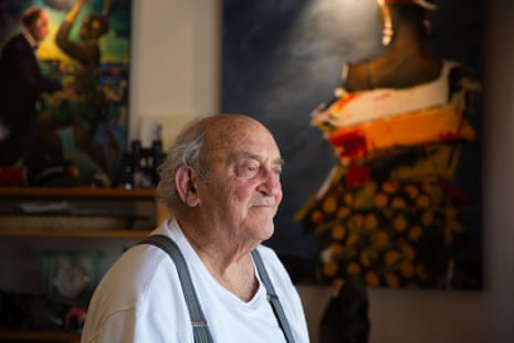 Denis Goldberg at home in Hout Bay, Cape Town. 