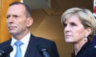 Tony Abbott didn’t want women in his senior ministry, former deputy Liberal leader Julie Bishop claims