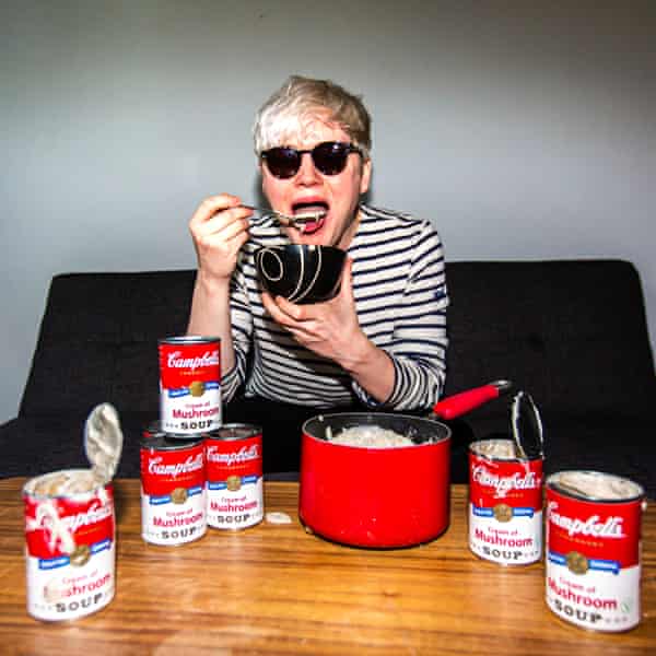 ‘Maybe I should have diluted it’ … Oobah with the food that inspired Warhol.