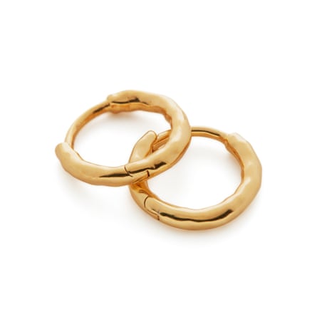 Monica Vinader Siren Muse Mini Huggie Earrings 18k Gold Vermeil
