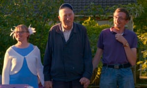 Jean Vanier, centre, in the documentary Summer in the Forest.