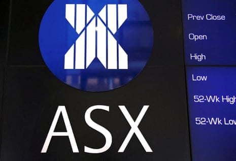 A black sign reading “ASX”.