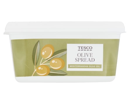 Tesco Olive Spread tub.