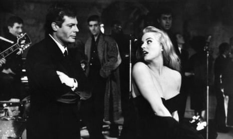 Marcello Mastroianni and Anita Ekberg in Fellini’s La Dolce Vita
