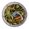 Felicity Cloake’s Sri Lankan chicken curry 02g. Whizzing all the curry leaves spices etc in a blender.