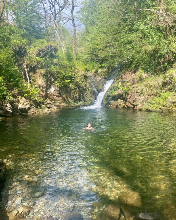 A dip in a hidden river pool.