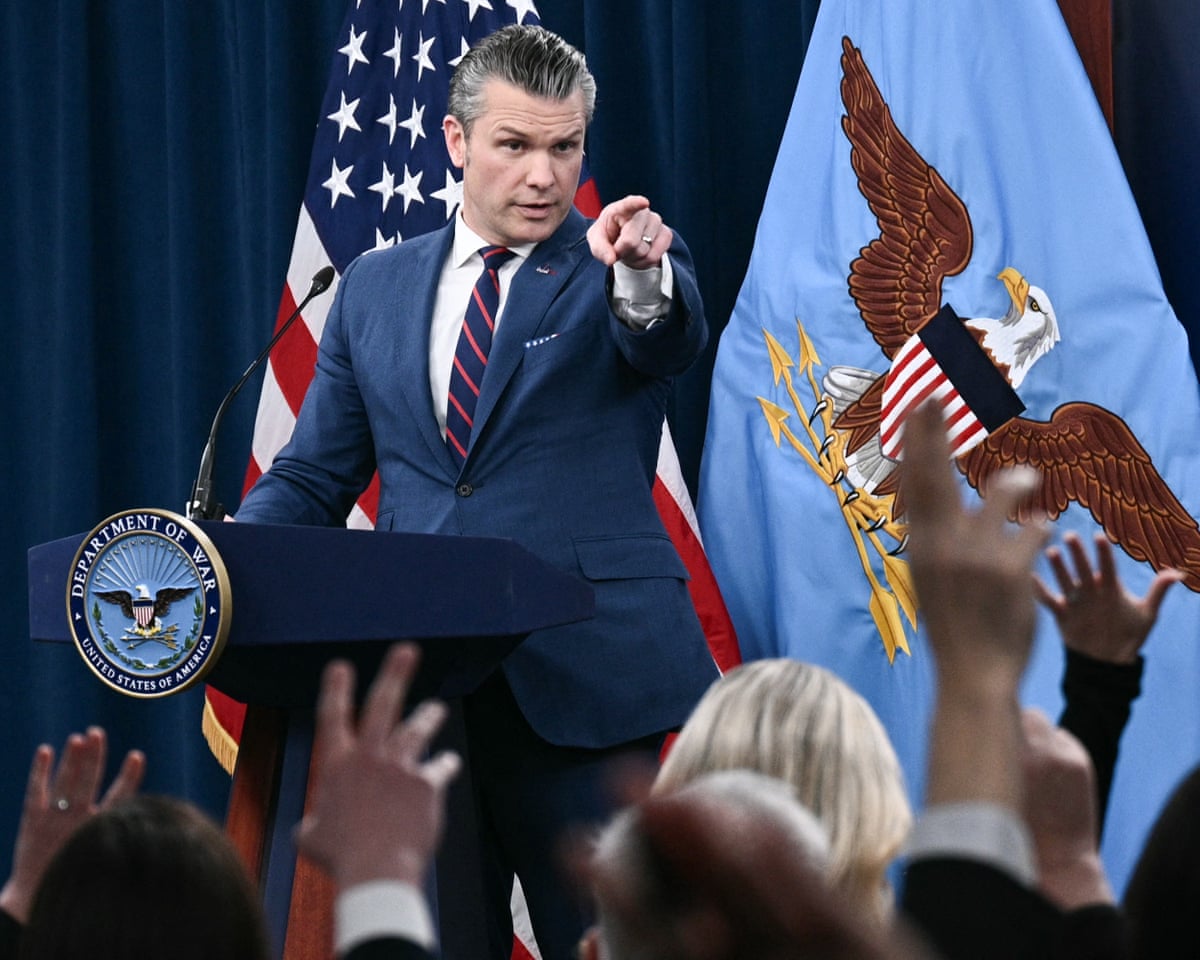 Hegseth says US won't get 'bogged down' in Iran – but doesn't rule out sending troops | US-Israel war on Iran | The Guardian