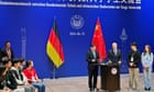German chancellor urges Chinese industry bosses to play fair in EU market