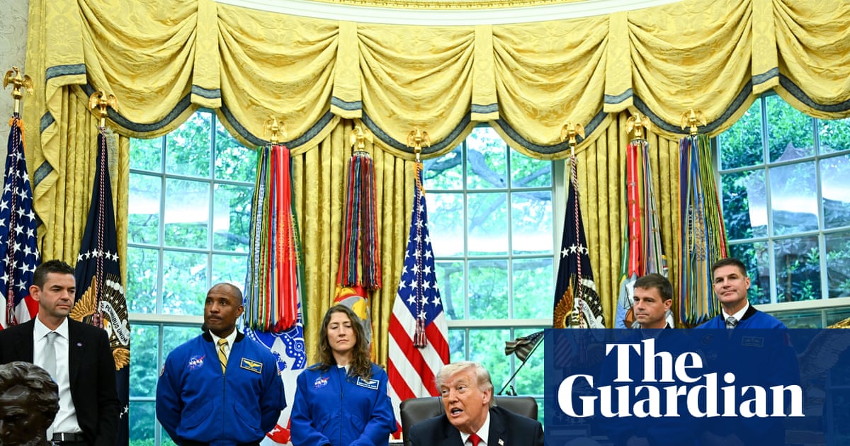 Trump congratulates Artemis astronauts on their courage while openly rooting for the Supreme Court to crater the Voting Rights Act, proving the only atmosphere he wants to thin is around American democracy.