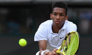 Canada’s Felix Auger-Aliassime, 18, said ‘the pressure got to me,’ after his third-round defeat during his first Wimbledon