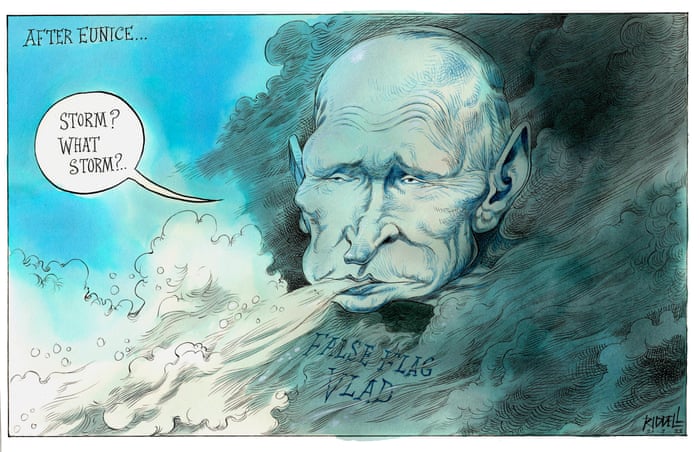A chill wind: Storm Eunice and Vladimir Putin – cartoon | Opinion | The  Guardian