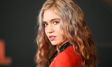 Canadian singer-songwriter Grimes (Claire Elise Boucher) at the world premiere of Captain Marvel