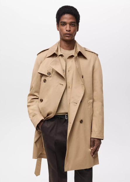 Mango Water-repellent Belted Trench Coat