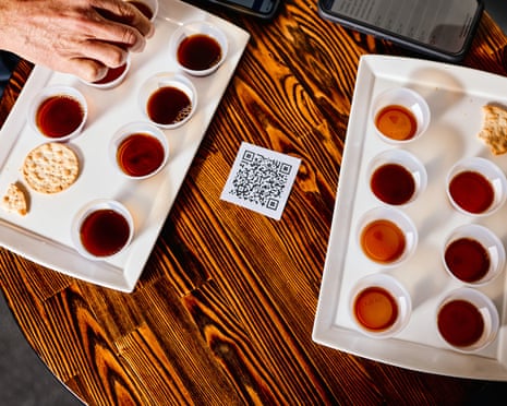 coffee samples for taste testing
