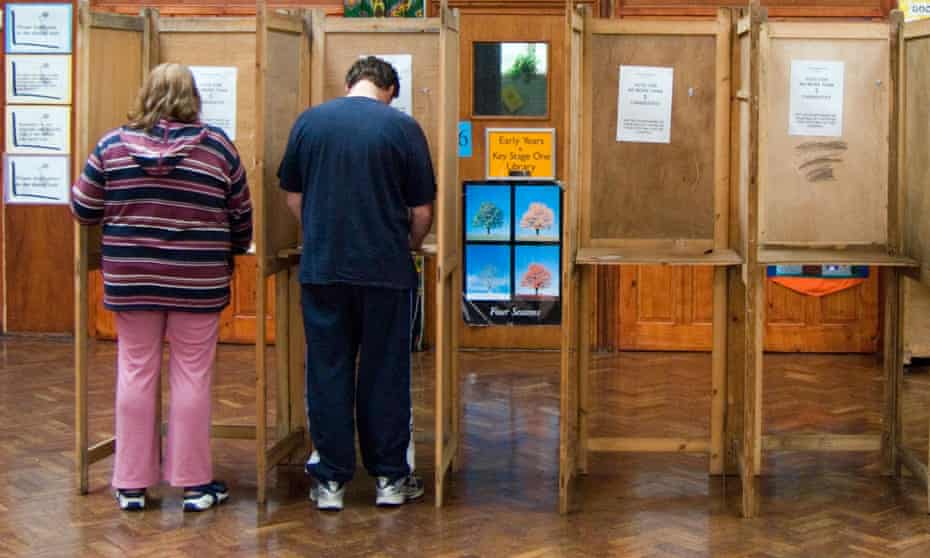 Voters in London. Most non-UK EU nationals cannot vote in UK general elections.