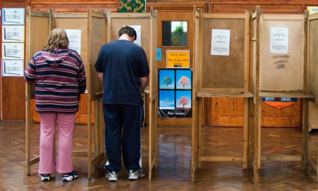 a polling station in north london