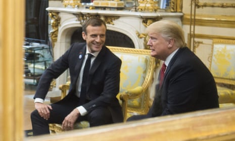 US President Donald Trump visit to France - 10 Nov 2018<br>Mandatory Credit: Photo by Blondet Eliot-POOL/SIPA/REX/Shutterstock (9972965s)
French President Emmanuel Macron with US President Donald Trump prior to their meeting at Elysee Palace in Paris, France, on November 10, 2018, on the sidelines of commemorations marking the 100th anniversary of the 11 November 1918 armistice, ending World War I.//SIPA_1135.13248/Credit:Blondet Eliot-POOL/SIPA/1811101306
US President Donald Trump visit to France - 10 Nov 2018
French President Emmanuel Macron with US President Donald Trump prior to their meeting at Elysee Palace in Paris, France, on November 10, 2018, on the sidelines of commemorations marking the 100th anniversary of the 11 November 1918 armistice, ending World War I.