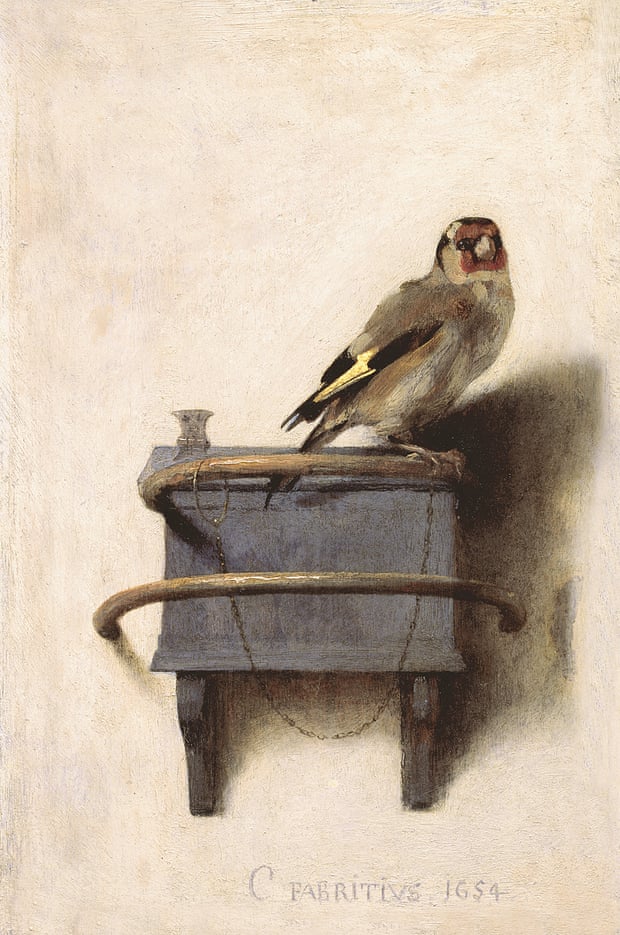 The Goldfinch, 1654, by Carel Fabritius.