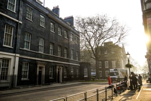 Media wait outside 10 Downing Street, 9 April.