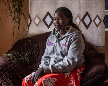 Lydia Sawe sits for a portrait