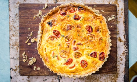 Blanche Vaughan’s tomato and gruyère quiche