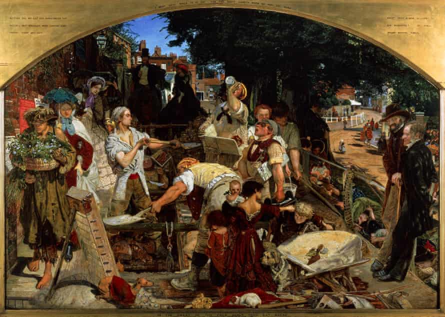 Work, 1852-1863, by Ford Madox Brown (1821-1893), oil on canvas