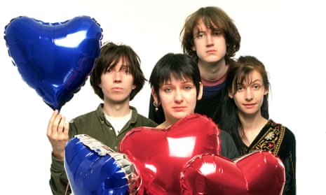 My Bloody Valentine in the late 80s … (l to r) Colm Ó Cíosóig, Debbie Googe, Kevin Shields and Bilinda Butcher.