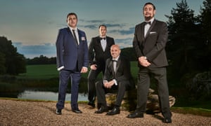 Suited and booted: from left, Andy Reid, Bruce Ekman, David Patterson and Craig Winspear.