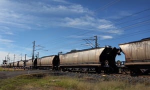 A coal train in Queensland’s Galilee Basin, where Adani plans to develop its Carmichael mine. There are fresh questions about the employment it will create