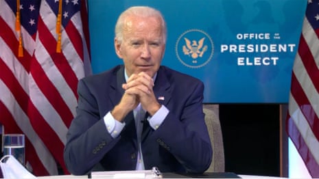 Joe Biden warns of 250,000 further Covid deaths 'between now and January' – video