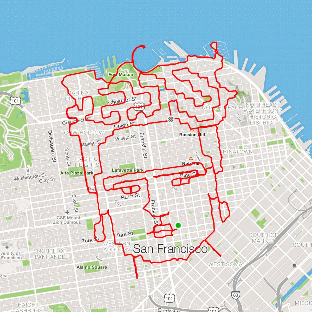 The Runner Who Makes Elaborate Artwork With His Feet And A Map Life And Style The Guardian