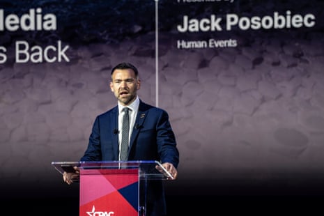 Rightwing influencer and conspiracy theorist Jack Posobiec spoke on Thursday in London at the CPAC GB conference.