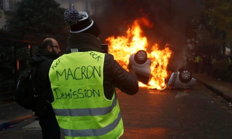 Protest against fuel prices in Paris