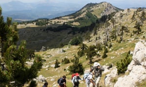 Hiking in the Pollino national park near Rotonda