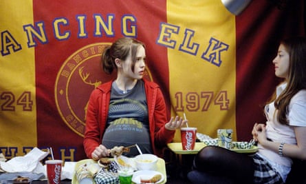 ‘Is Juno a you know?’ asked the Village Voice: Ellen Page with Olivia Thirlby in Juno, 2007.
