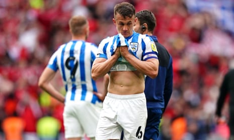 Despair for Jonathan Hogg and everyone at Huddersfield after May’s Championship playoff final defeat by Nottingham Forest.