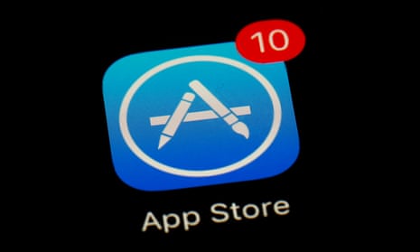 the deep blue App store icon