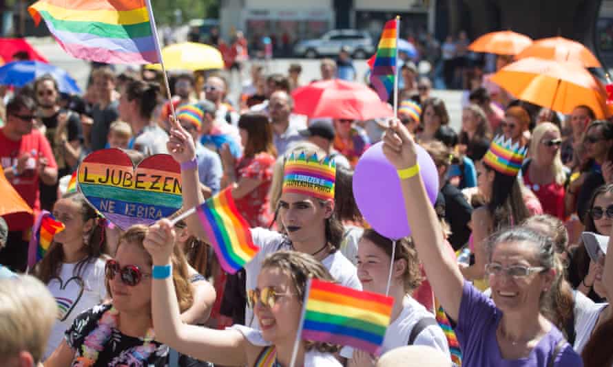 The first gay pride parade held in Maribor