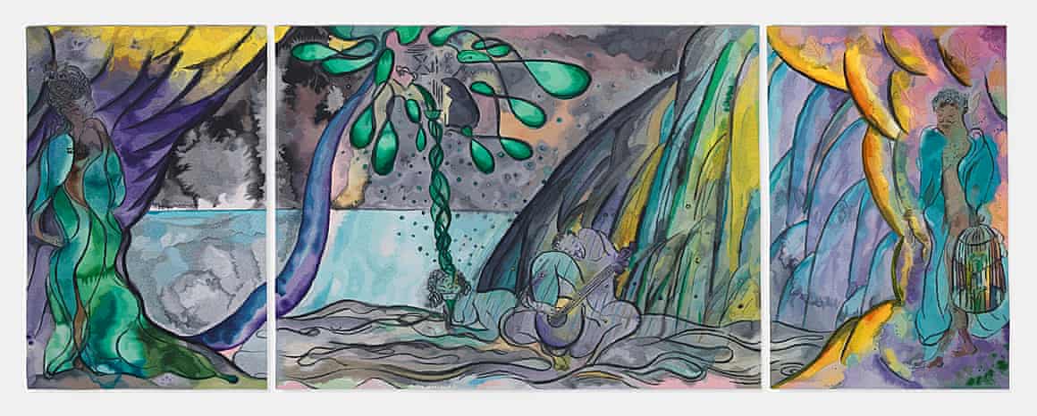 The Caged Bird's Song by Chris Ofili.
