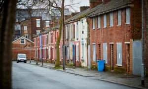 Derelict houses on the nearby Welsh Streets, where a restoration project is under way.