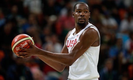Kevin Durant and the US team have had a nervous few games.