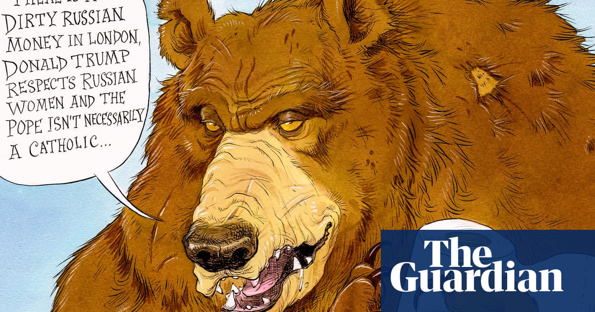 Fake news according to the Russian bear - cartoon | Opinion | The Guardian