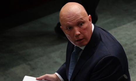 The defence minister, Peter Dutton