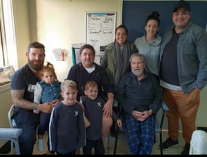 Paddy Garritty with his family.