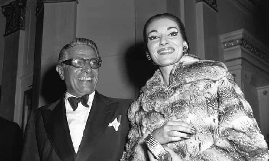 Maria Callas with lover Aristotle Onassis in 1959.