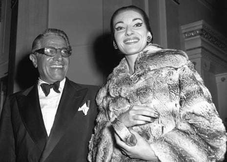 Maria Callas with the shipping magnate Aristotle Onassis